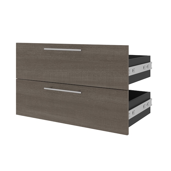 Orion 2 Drawer Set for Orion 30W Shelving Unit, Bark Gray & Graphite